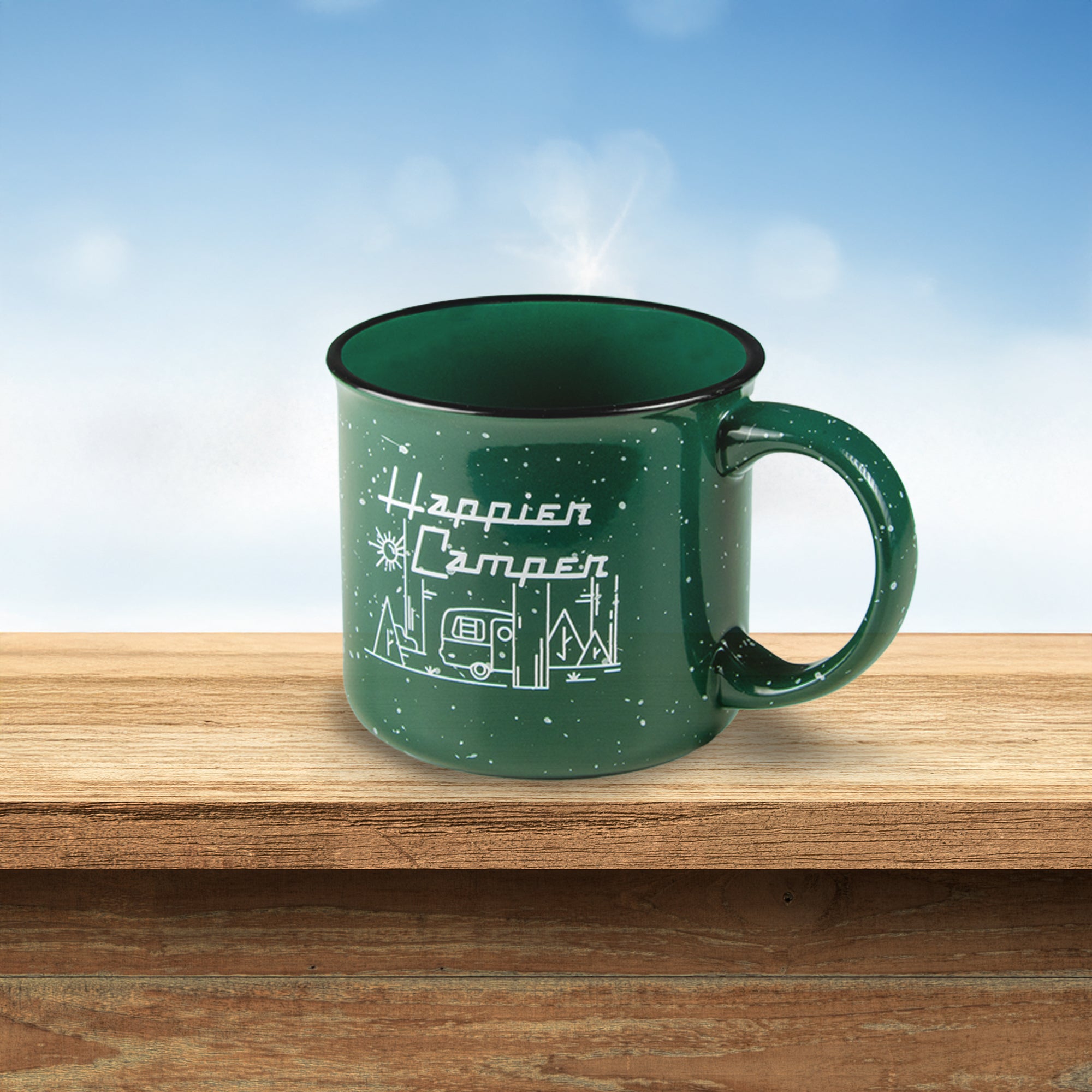 Happier Camper Ceramic Mug