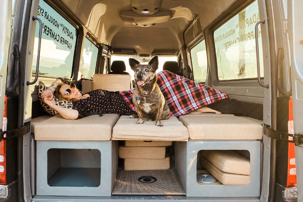 Traveling with a dog in a conversion van - Sprinter Adventure Van